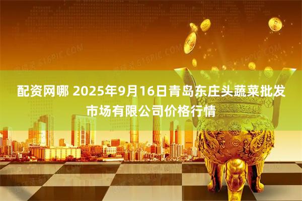 配资网哪 2025年9月16日青岛东庄头蔬菜批发市场有限公司价格行情