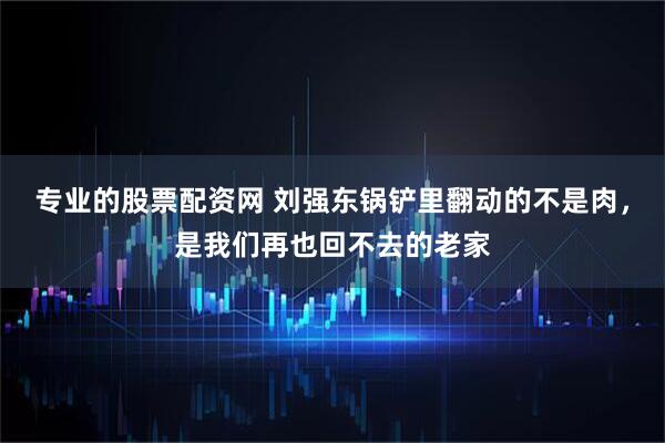 专业的股票配资网 刘强东锅铲里翻动的不是肉，是我们再也回不去的老家